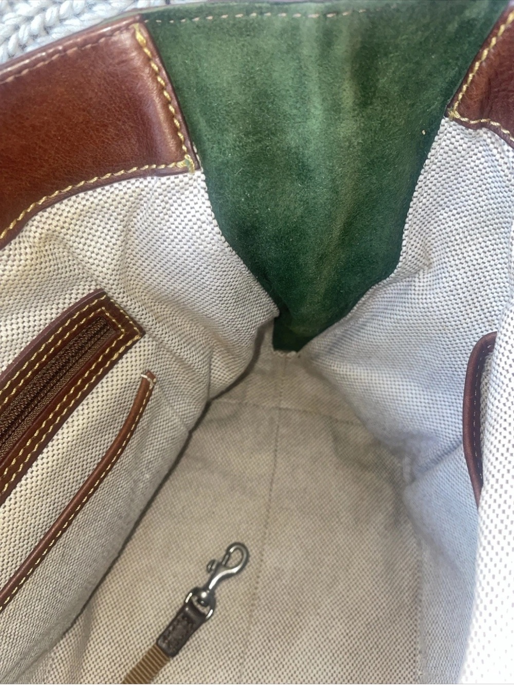 🤎❤️Dooney & Bourke Side Zip Barlow Shoulder Bag Florentine Leather -Chestnut- - Picture 15 of 16